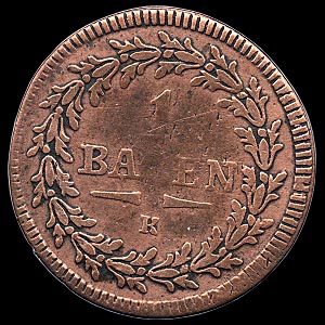 Reverse - Swiss - 1/2 Bazen - 1814