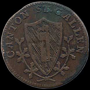 Obverse - Swiss - 1/2 Bazen - 1815