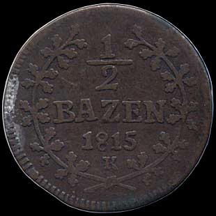 Reverse - Swiss - 1/2 Bazen - 1815