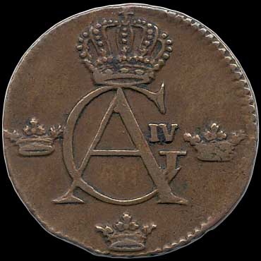 Obverse - Sweden - 1/4 Skilling 1807