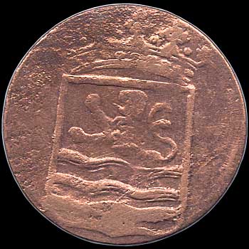 Reverse - United East India Co. - 1 Duit - 1790