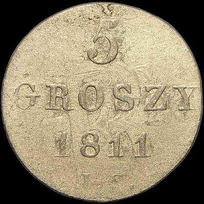 Reverse - Grand Duchy of Warsaw - 5 Groszy - 1811