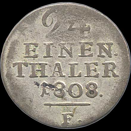 Reverse - Westphalia - 1/24 Taler - 1808