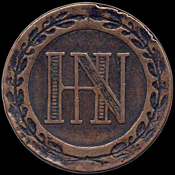Obverse - Westphalia - 5 Centimes - 1809