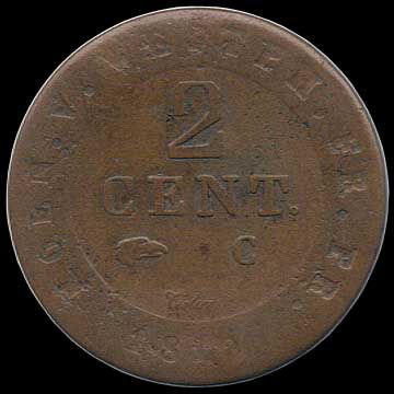 Reverse - Westphalia - 1810 - 2 Centimes