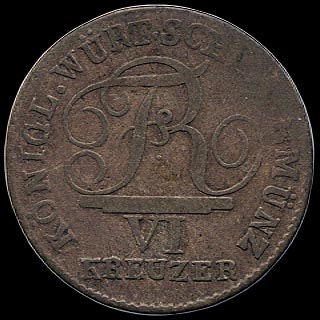 Obverse - Wurttemberg - 6 Kreuzer - 1810