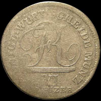 Obverse - Wurttemberg - 6 Kreuzer - 1811