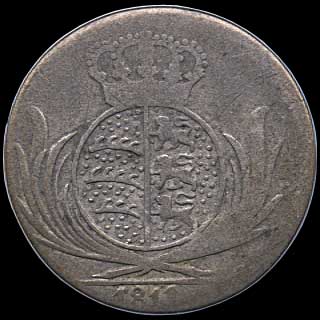 Reverse - Wurttemberg - 6 Kreuzer - 1811