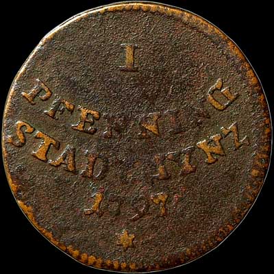 Reverse - Augsburg - 1 Pfenning - 1797