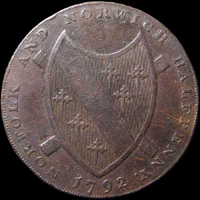 Reverse - Great Britain - 1792