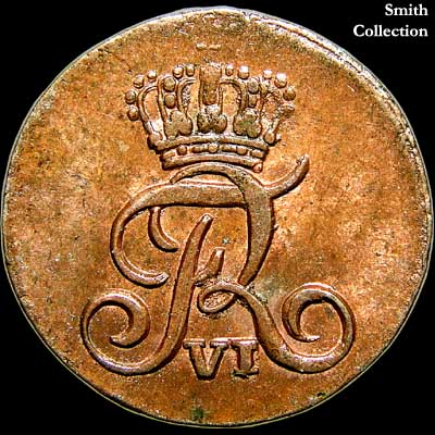 Obverse - Denmark - 1 Skilling - 1812