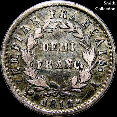 Reverse - France - 1/2 Francs - 1812