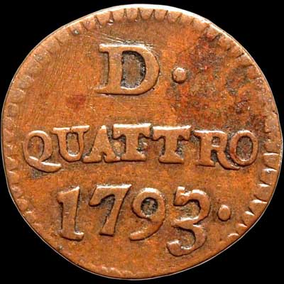 Reverse - Genoan Republic - 4 Denari - 1793