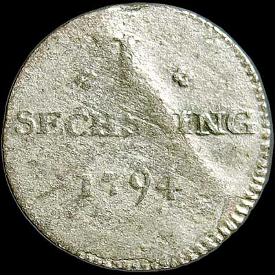 Reverse - Hamburg - 1794 - 1 Sechsling