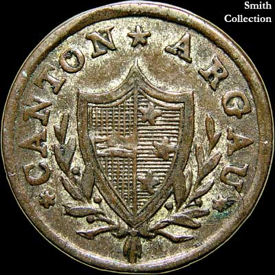 Obverse - Canton Argau - 2 Rappen - 1812