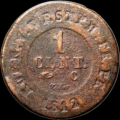 Reverse - Westphalia - 1 Centime - 1812