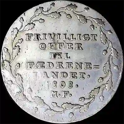 Reverse - Denmark - 1/6 Rigsdaler - 1808