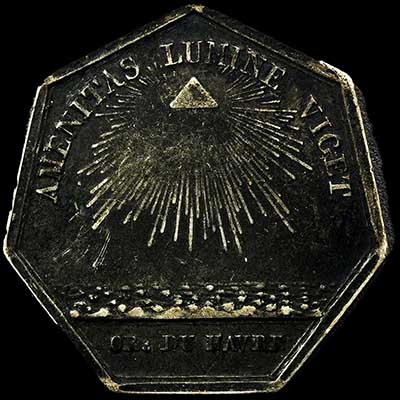 Reverse - France - Loge de l`Amenite - c. 1780